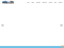 Tablet Screenshot of bluetruckproductions.com